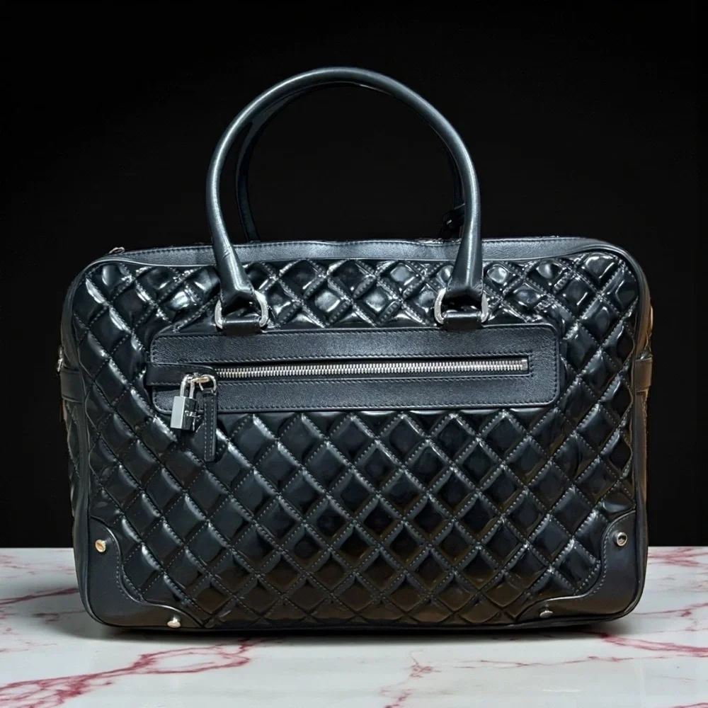 CHANEL Black Viaggio Travel Bag & Orig Dust Bag